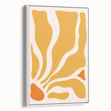 Bohemian Wall Art - Abstract Yellow and Orange Boho Chic Canvas Print