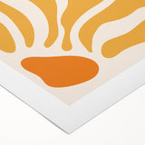 Bohemian Wall Art - Abstract Yellow and Orange Boho Chic Canvas Print