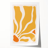 Bohemian Wall Art - Abstract Yellow and Orange Boho Chic Canvas Print
