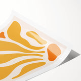 Bohemian Wall Art - Abstract Yellow and Orange Boho Chic Canvas Print