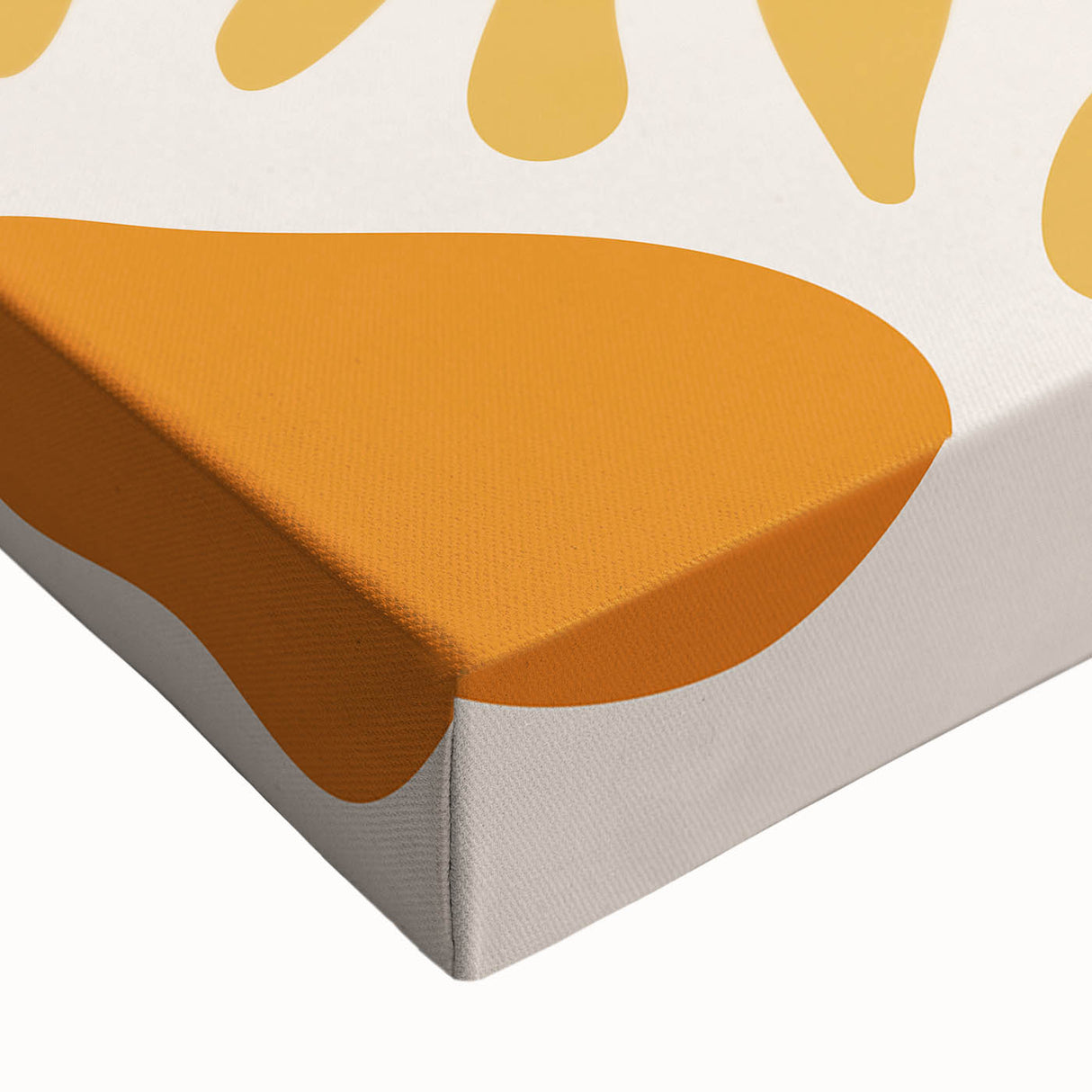 Bohemian Wall Art - Abstract Yellow and Orange Boho Chic Canvas Print