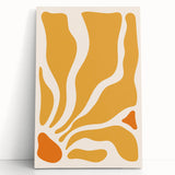 Bohemian Wall Art - Abstract Yellow and Orange Boho Chic Canvas Print