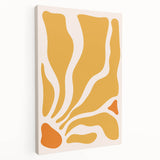 Bohemian Wall Art - Abstract Yellow and Orange Boho Chic Canvas Print