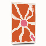 Bohemian Wall Art - Abstract Orange and Pink Boho Chic Canvas Print