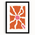 Bohemian Wall Art - Abstract Orange and Pink Boho Chic Canvas Print