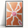 Bohemian Wall Art - Abstract Orange and Pink Boho Chic Canvas Print