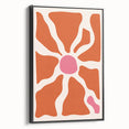 Bohemian Wall Art - Abstract Orange and Pink Boho Chic Canvas Print