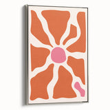 Bohemian Wall Art - Abstract Orange and Pink Boho Chic Canvas Print