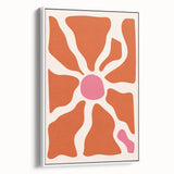 Bohemian Wall Art - Abstract Orange and Pink Boho Chic Canvas Print