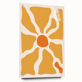 Bohemian Wall Art - Bold Yellow and Orange Abstract Boho Canvas Print