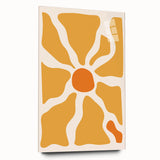 Bohemian Wall Art - Bold Yellow and Orange Abstract Boho Canvas Print