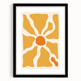 Bohemian Wall Art - Bold Yellow and Orange Abstract Boho Canvas Print