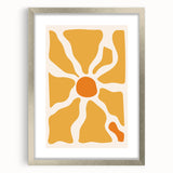 Bohemian Wall Art - Bold Yellow and Orange Abstract Boho Canvas Print