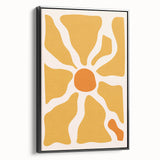 Bohemian Wall Art - Bold Yellow and Orange Abstract Boho Canvas Print