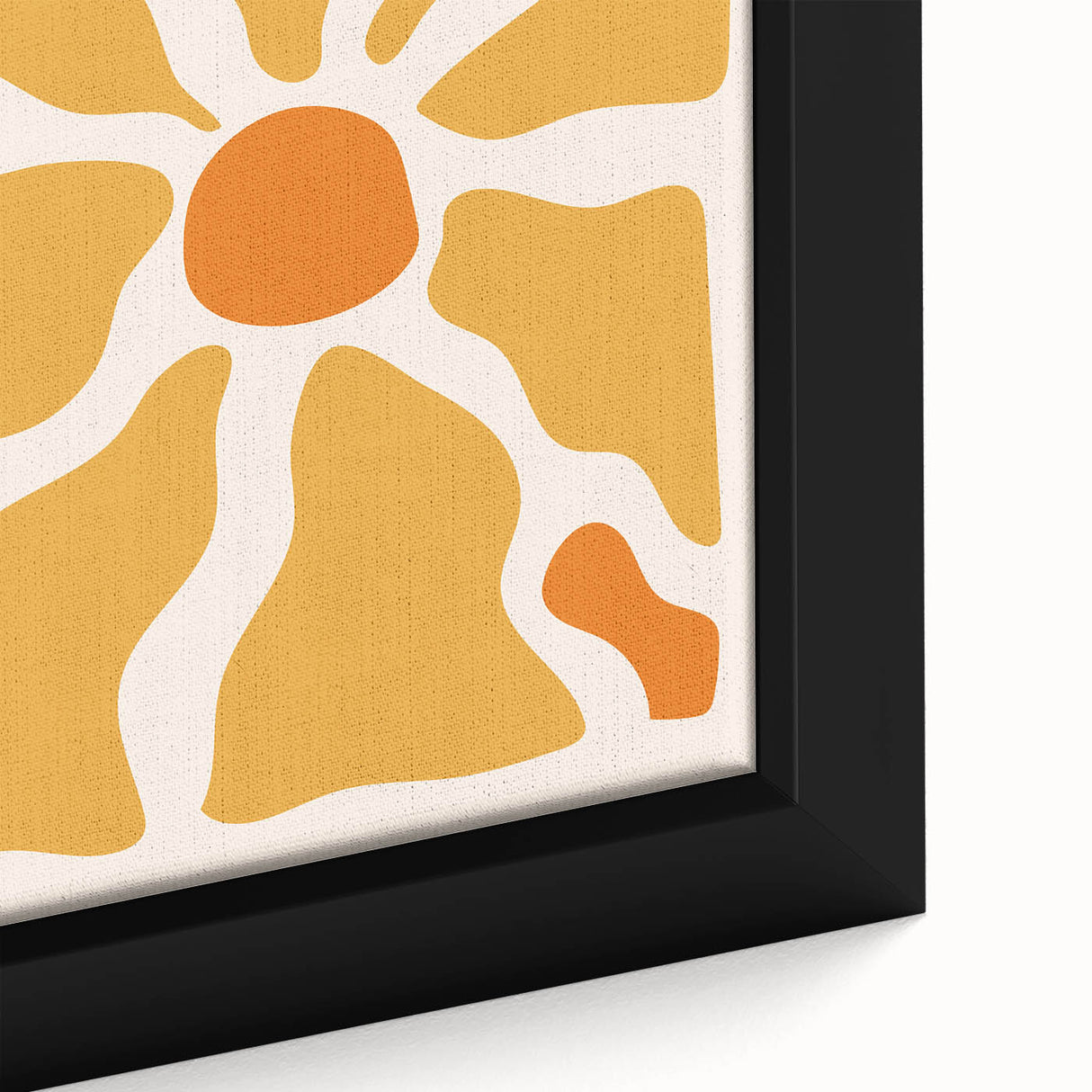 Bohemian Wall Art - Bold Yellow and Orange Abstract Boho Canvas Print