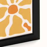 Bohemian Wall Art - Bold Yellow and Orange Abstract Boho Canvas Print