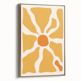 Bohemian Wall Art - Bold Yellow and Orange Abstract Boho Canvas Print
