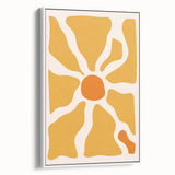 Bohemian Wall Art - Bold Yellow and Orange Abstract Boho Canvas Print