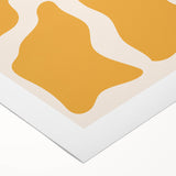 Bohemian Wall Art - Bold Yellow and Orange Abstract Boho Canvas Print