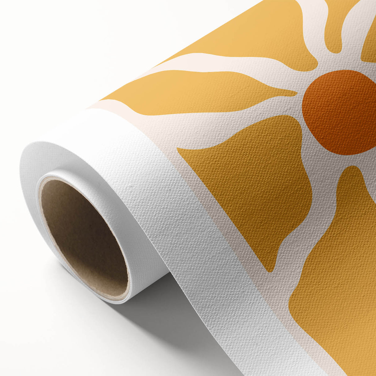 Bohemian Wall Art - Bold Yellow and Orange Abstract Boho Canvas Print