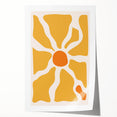 Bohemian Wall Art - Bold Yellow and Orange Abstract Boho Canvas Print