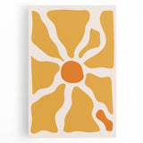 Bohemian Wall Art - Bold Yellow and Orange Abstract Boho Canvas Print