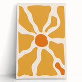 Bohemian Wall Art - Bold Yellow and Orange Abstract Boho Canvas Print