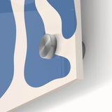 Bohemian Wall Art - Abstract Blue and Orange Flowing Boho Canvas Print