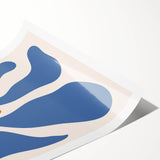 Bohemian Wall Art - Abstract Blue and Orange Flowing Boho Canvas Print