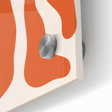 Bohemian Wall Art - Abstract Orange and Pink Flowing Boho Canvas Print