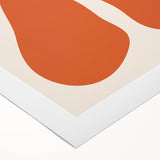 Bohemian Wall Art - Abstract Orange and Pink Flowing Boho Canvas Print