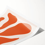 Bohemian Wall Art - Abstract Orange and Pink Flowing Boho Canvas Print