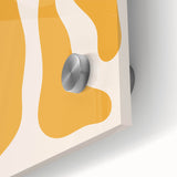 Bohemian Wall Art - Abstract Yellow and Orange Flowing Boho Canvas Print