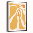 Bohemian Wall Art - Abstract Yellow and Orange Flowing Boho Canvas Print