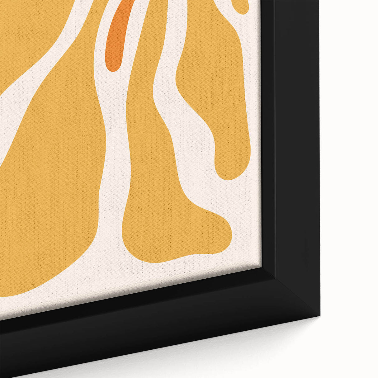 Bohemian Wall Art - Abstract Yellow and Orange Flowing Boho Canvas Print