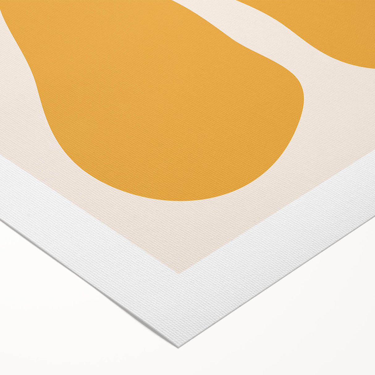 Bohemian Wall Art - Abstract Yellow and Orange Flowing Boho Canvas Print