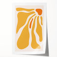 Bohemian Wall Art - Abstract Yellow and Orange Flowing Boho Canvas Print