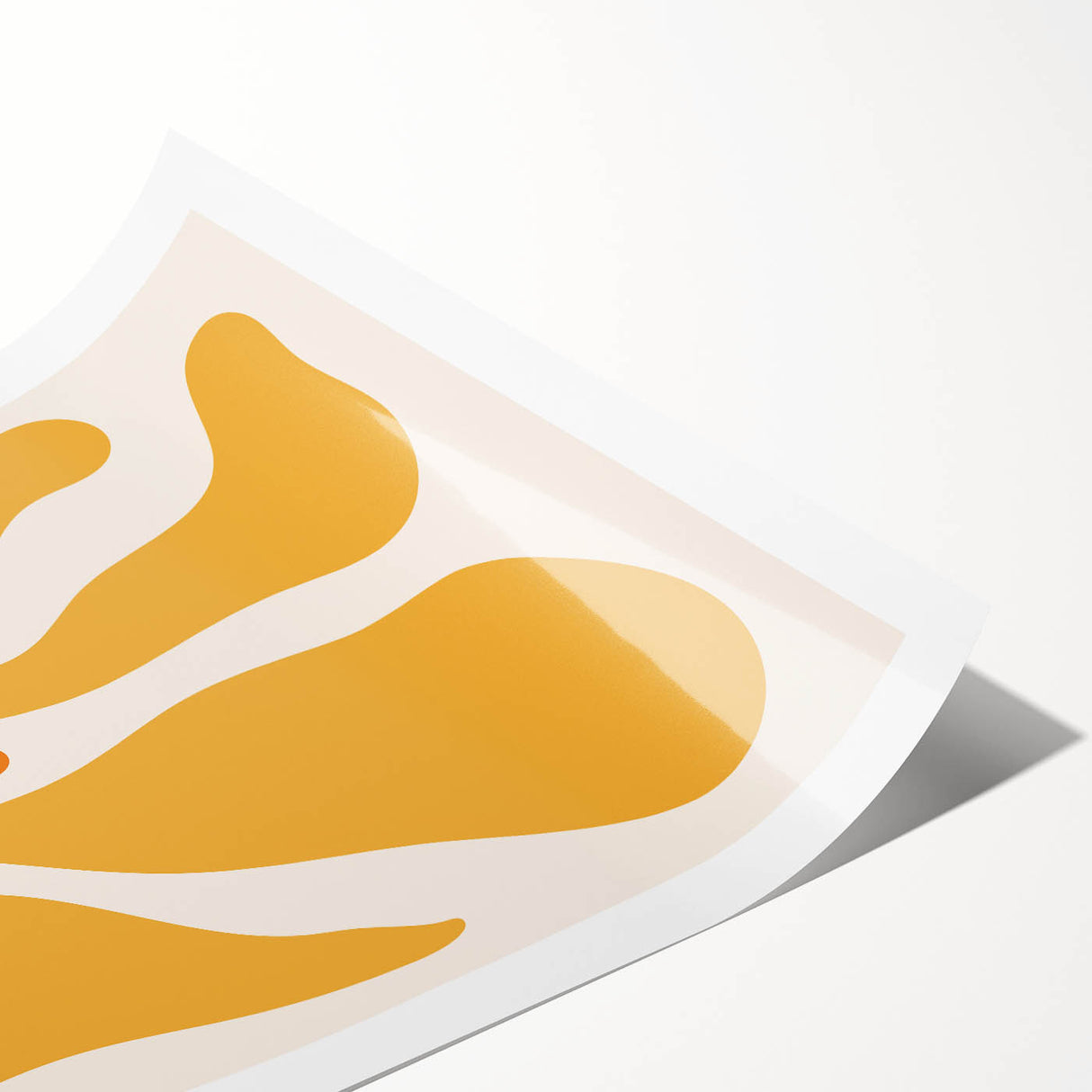 Bohemian Wall Art - Abstract Yellow and Orange Flowing Boho Canvas Print