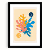 Boho Wall Art - Multicolor Abstract Bohemian Canvas Print for Interiors