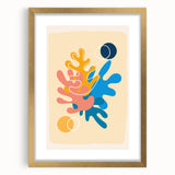 Boho Wall Art - Multicolor Abstract Bohemian Canvas Print for Interiors