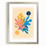 Boho Wall Art - Multicolor Abstract Bohemian Canvas Print for Interiors