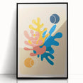 Boho Wall Art - Multicolor Abstract Bohemian Canvas Print for Interiors