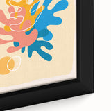 Boho Wall Art - Multicolor Abstract Bohemian Canvas Print for Interiors