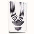 Bohemian Wall Art - Minimalist Black and White Abstract Canvas Print