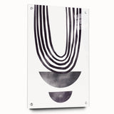 Bohemian Wall Art - Minimalist Black and White Abstract Canvas Print