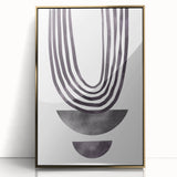 Bohemian Wall Art - Minimalist Black and White Abstract Canvas Print