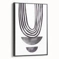 Bohemian Wall Art - Minimalist Black and White Abstract Canvas Print