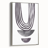 Bohemian Wall Art - Minimalist Black and White Abstract Canvas Print