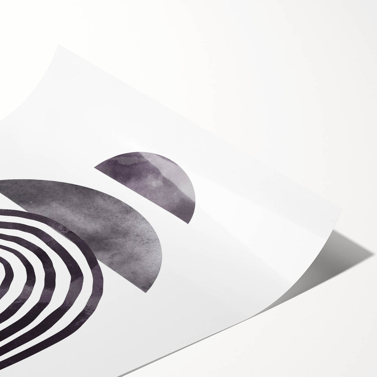 Bohemian Wall Art - Minimalist Black and White Abstract Canvas Print