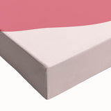 Boho Wall Art - Abstract Pink and Red Modern Bohemian Canvas Print